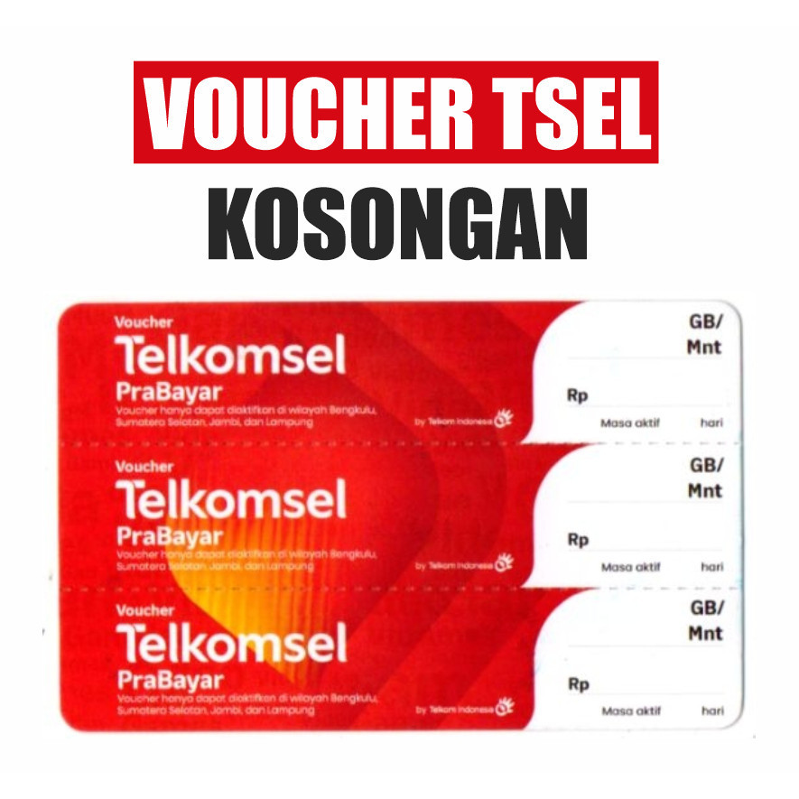 Voucher Kosong Telkomsel 3in1 Jateng DIY