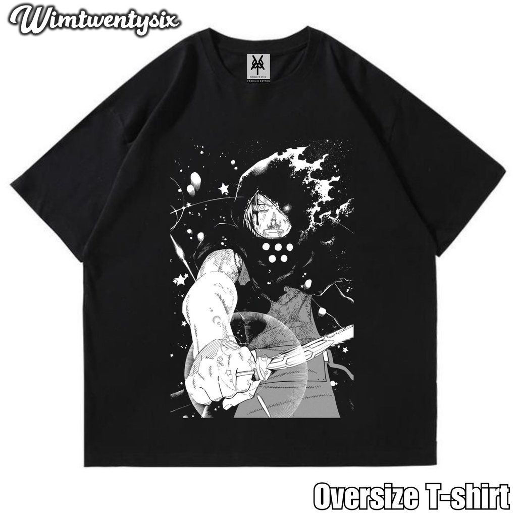 KAOS OVERSIZE | VINTAGE | T-SHIRT OVERSIZE | KAOS ANIME FIRE FORCE ARTHUR BOYLE