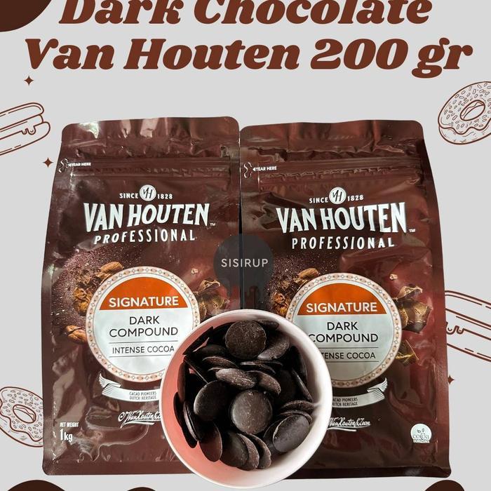 Van Houten Intense Professional Compound 200GR / Coin / Compound / Coklat / Dark / Milk / White - DA