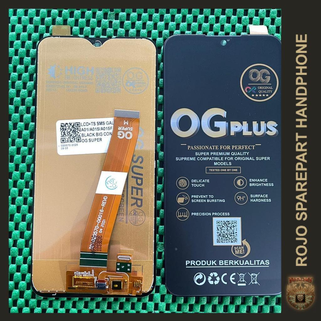 LCD+TS SAMSUNG GAL A01/A015/A015F/A015S BLACK BIG CON - OG SUPER