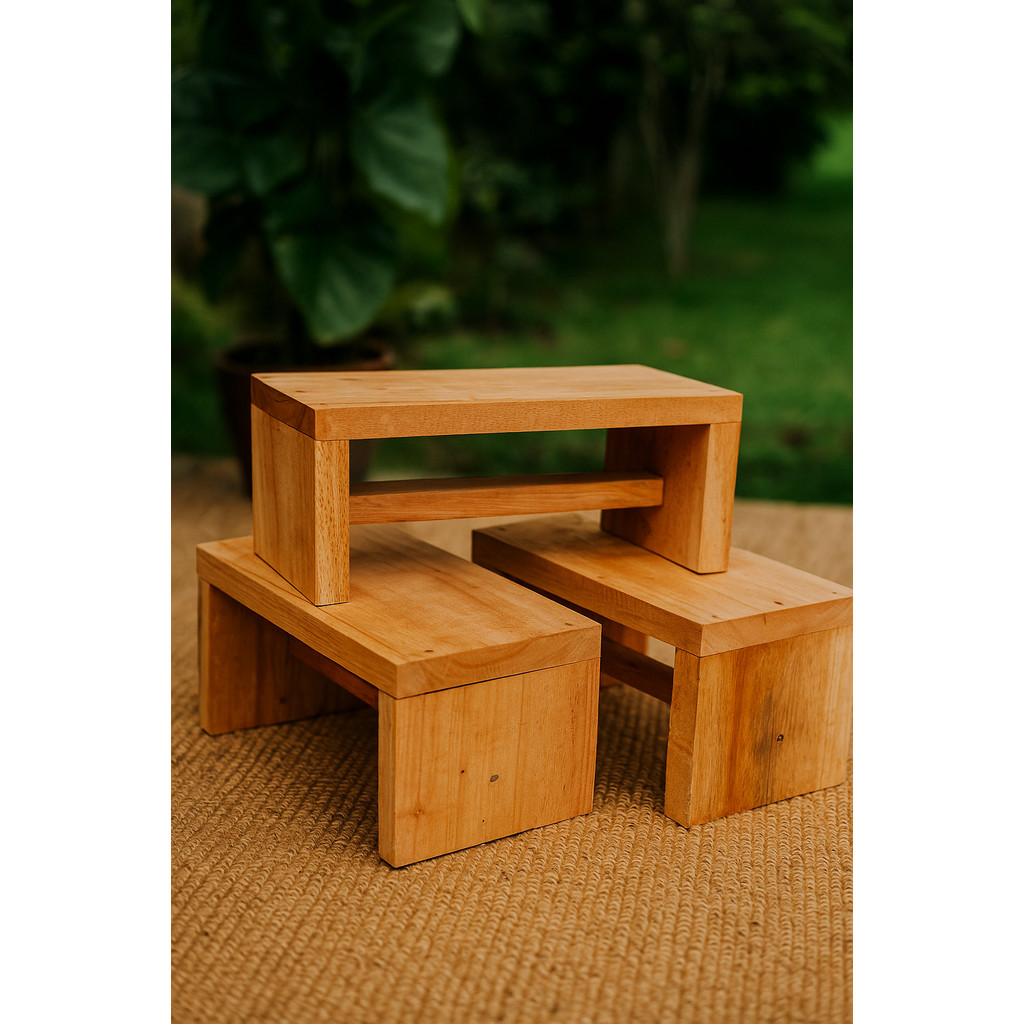 Kursi Jongkok Bahan Kayu Solid ll flitur