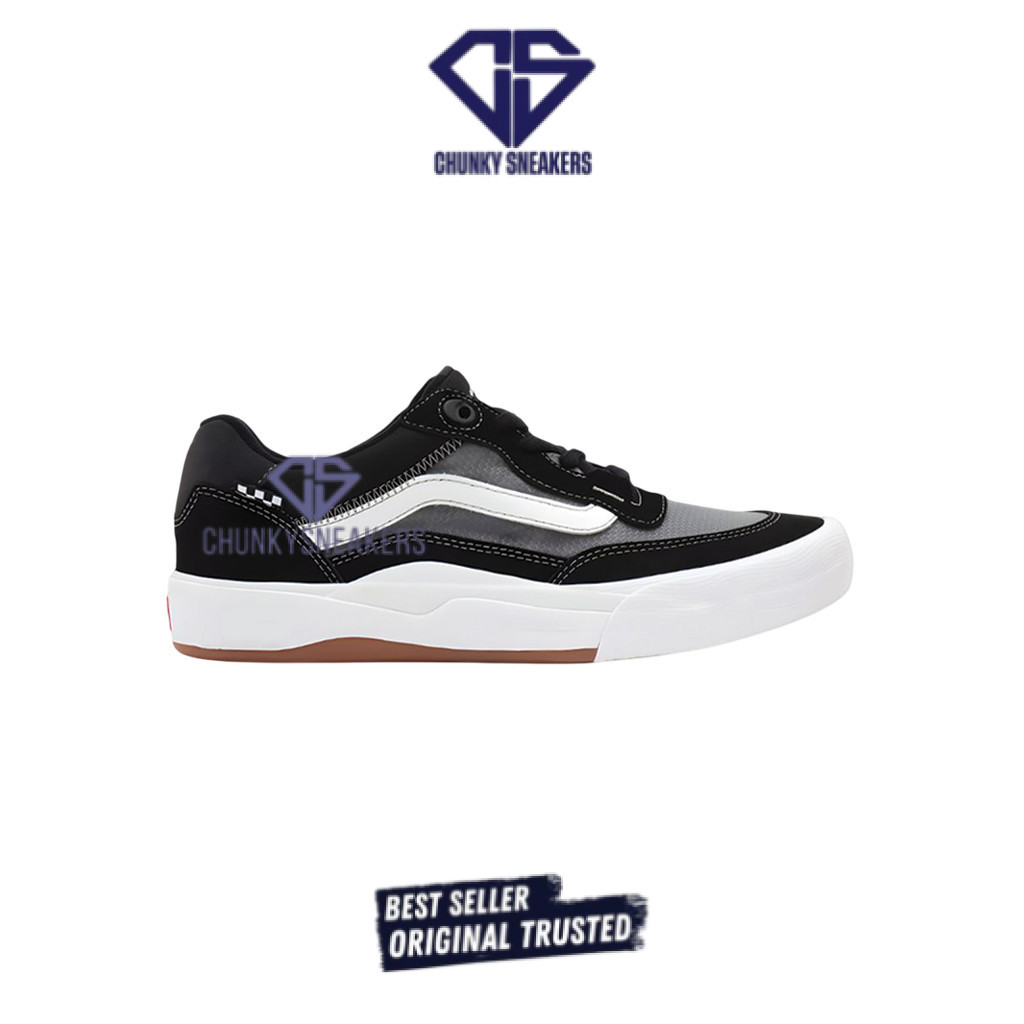 Sepatu Vans Skate Pro Wayvee Black White 100% Original BNIB