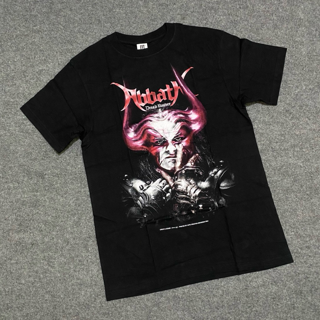 (COD) Abbath Kaos Band Original Hitam Katun S-XXL