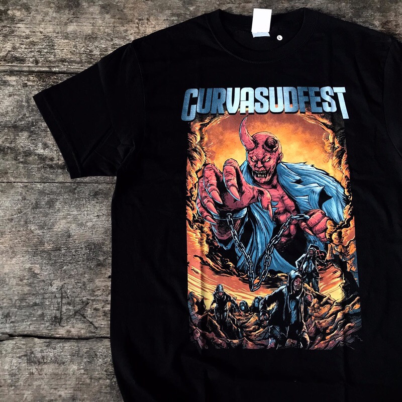 (COD) CURVASUDFEST LINE UP TSHIRT BLACK