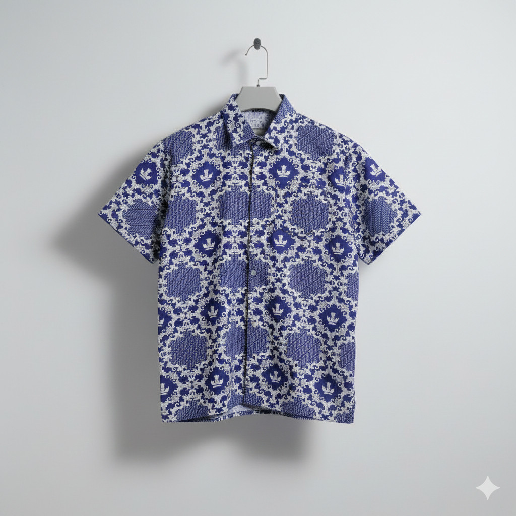Kameja Batik SMP Lereng Biru /Baju Batik Sekolah Biru