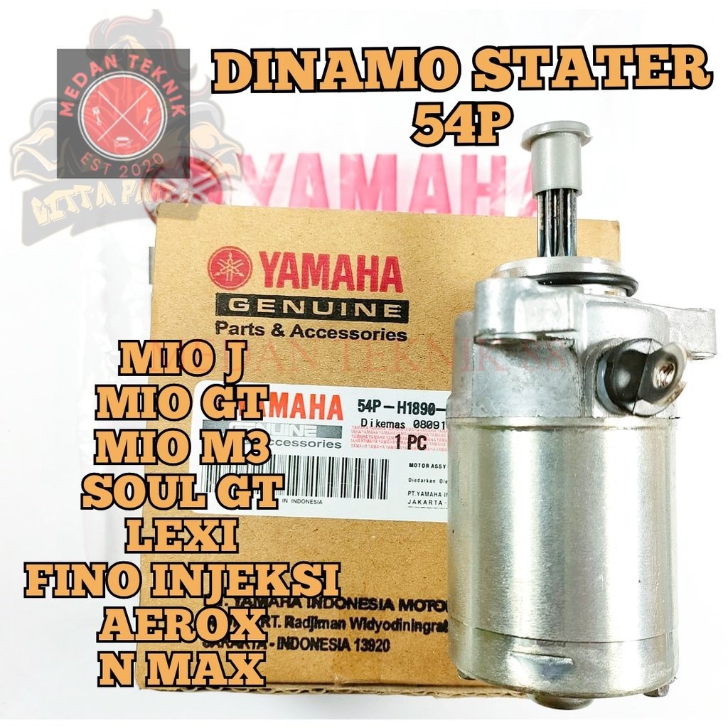 MEDANTEKNIK88 DINAMO STATER YAMAHA 54P KUALITAS ASLI ORIGINAL YAMAHA YGP  PRESISI , AWET DAN TIDAK B
