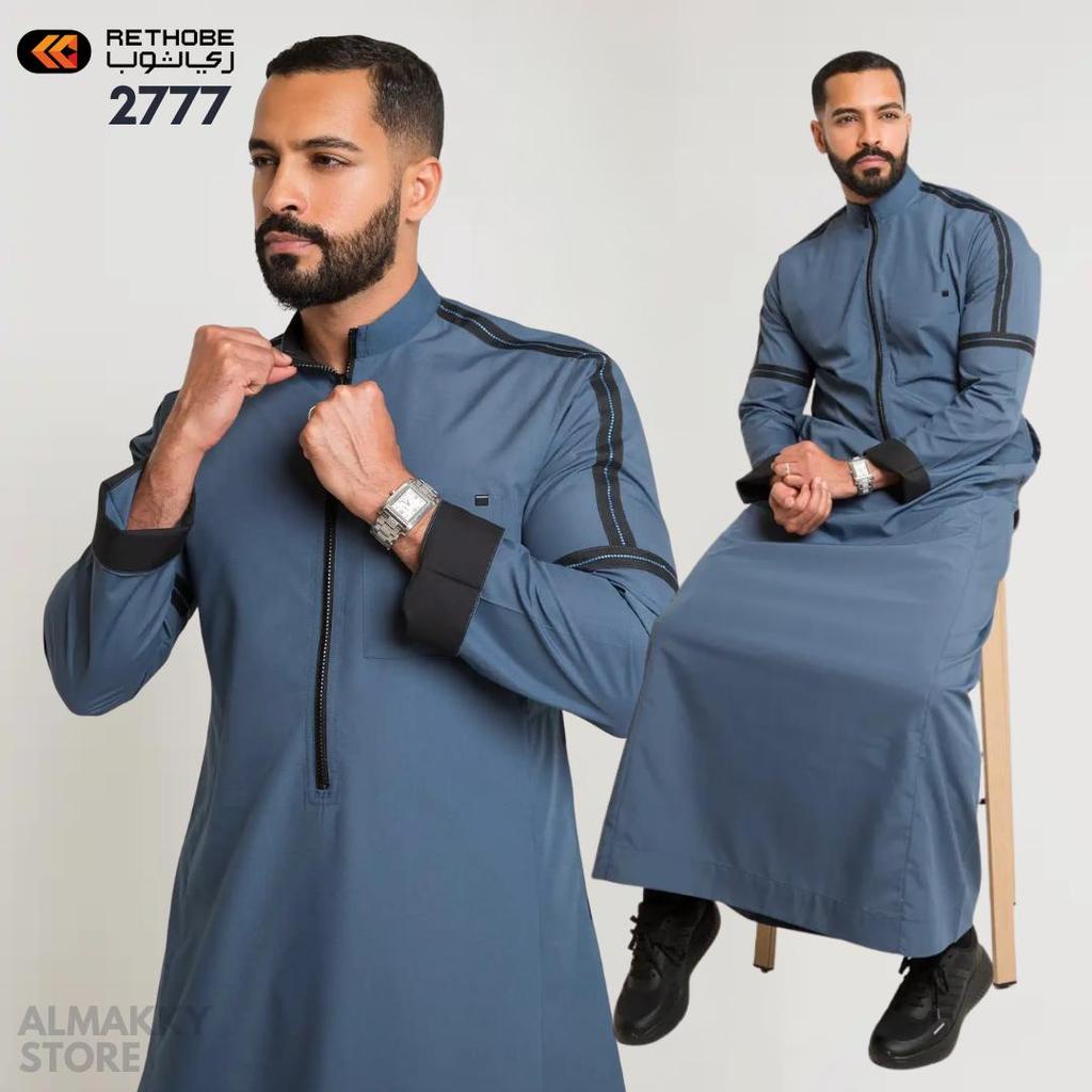 RETHOBE NEW SERIES 2777 - Gamis Pria Premium Kasual Pemuda Kalcer Saudi Arabia Almakky Store