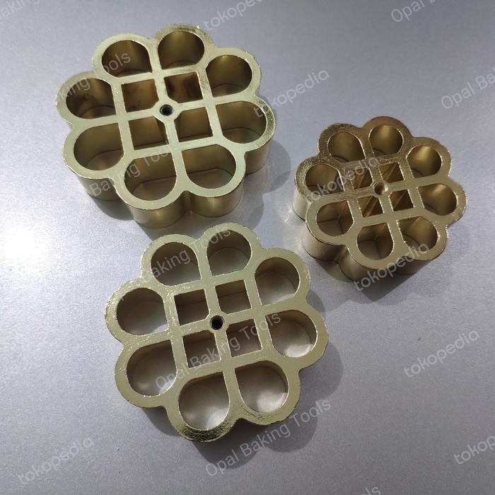 PROMO New Cetakan Kembang Goyang Kuningan Besar - S