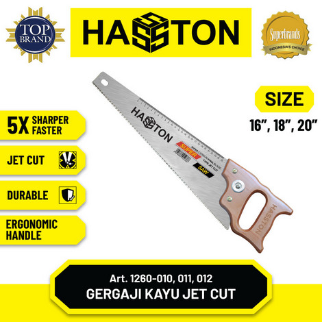 Gergaji Kayu Hasston 18 Inch Original – Gergaji Manual Tajam & Kuat Code 1260-118