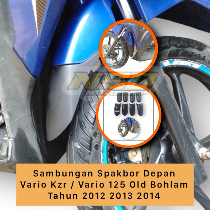 Aksesoris Pelindung Kolongan Sambungan Spakbor Depan vario 125 Old Bohlam Vario Kzr
