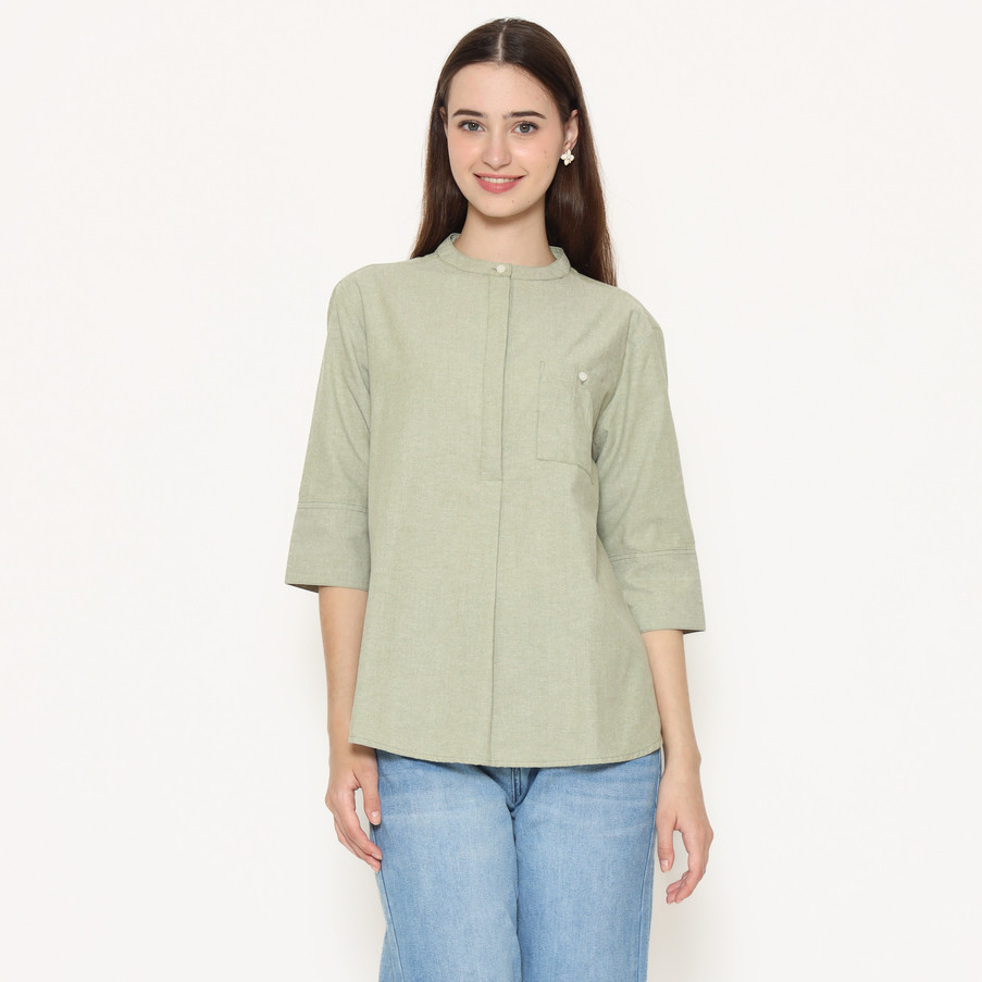 Rodeo - Atasan Wanita - Zalina Blouse - Green
