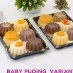 RR- Cetakan Puding Mini Polkadot green leaf 0951 / cetakan puding baby