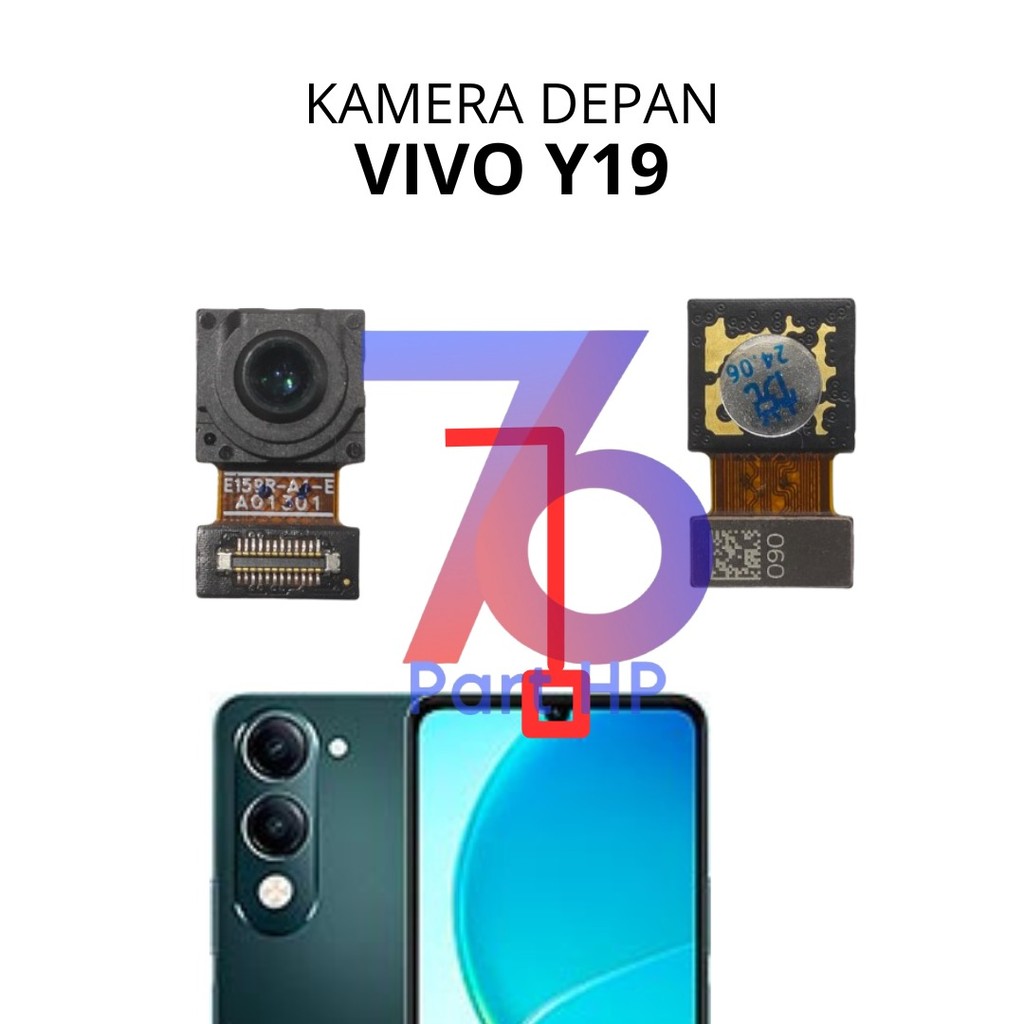 76 Kamera Depan Belakang Vivo Y19 / V2432 - Small Front Camera Kecil Selfie Big Back Rear