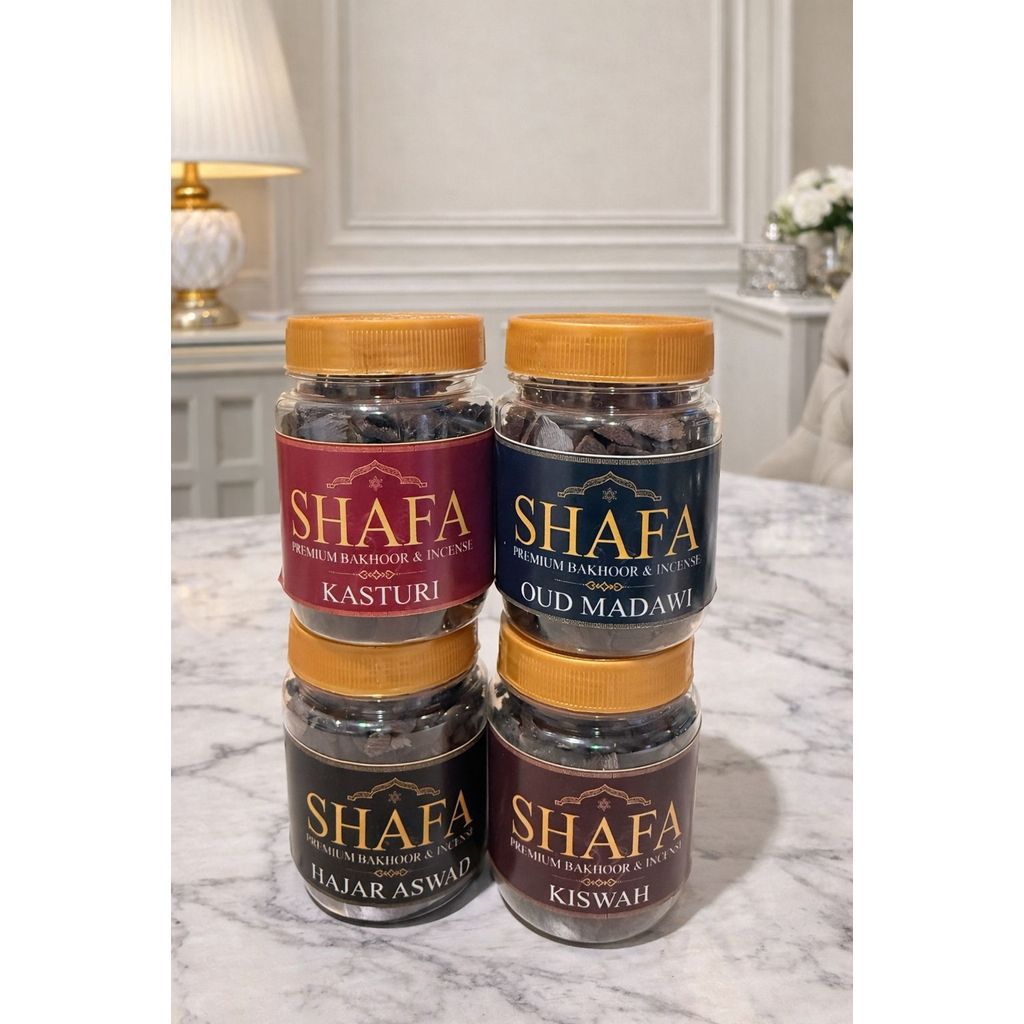 Bukhur kayu gaharu premium  SHAFA bukhor buhur pengharum ruangan deep oud berkelas timur tengah - vi