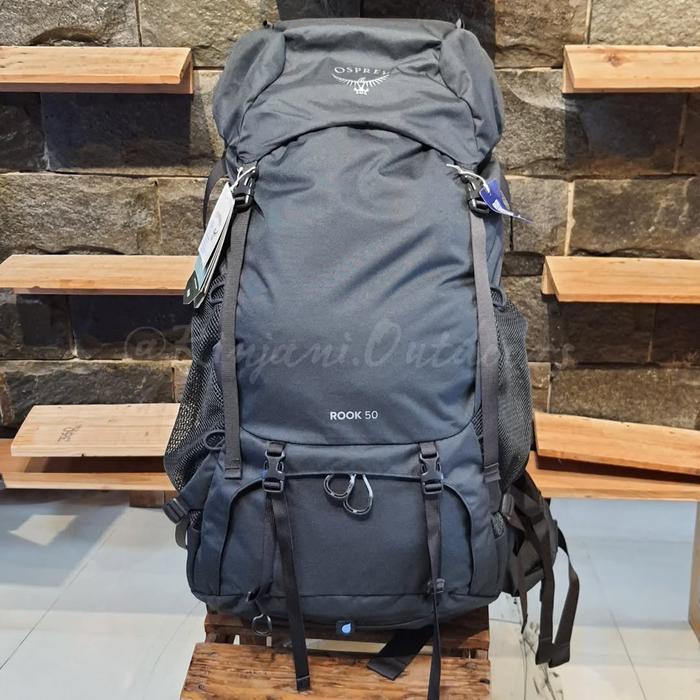 OSPREY ROOK 50 BACKPACK ORIGINAL OSPREY DAYPACK ROOK HITAM TAS GUNUNG OSPREY RUCKSACK ROOK 50L BLACK