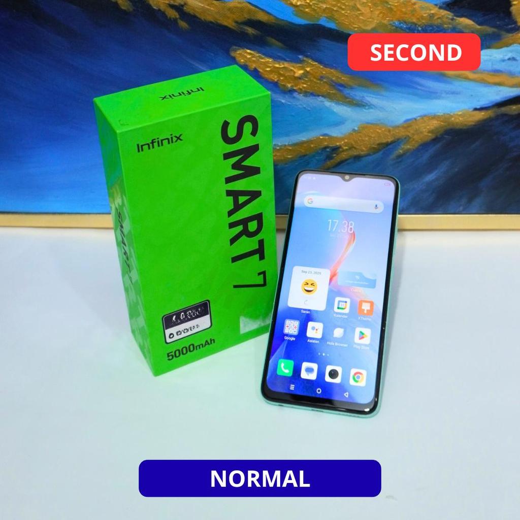 INFINIX SMART 7 3/64 GB HP SECOND ORIGINAL SINAR MUTIARA CELL