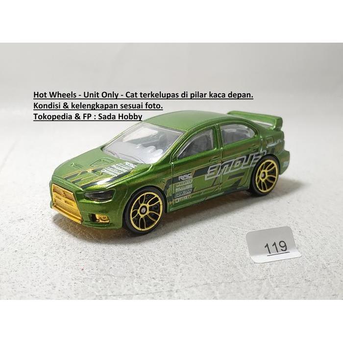 Hot Wheels Hotwheels 2008 Lancer Evolution X Hijau Unit Only SBAtoys