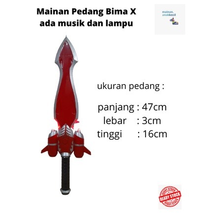 Best Seller - Mainan Pedang Bima X Senjata kamen rider super hero BO