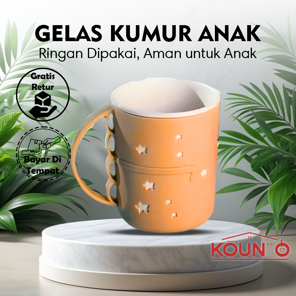 Kekinian Gelas Minum Bahan Plastik Gelas Minum Cocok untuk Kopi Teh atau Susu Gelas Minum Aesthetic 