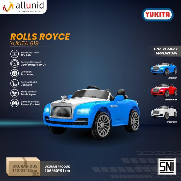 Mainan Anak Mobil Aki ROLLS ROYCE - YUKITA 819