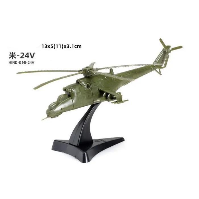 Skala 1/144 modular miniature model kit Helicopter Hind-E MI-24V