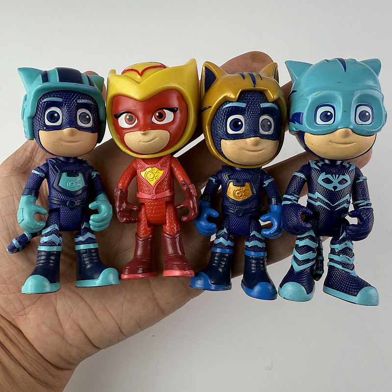8-10cm PJ Mask Toys Set Anime Figure Action Figure Catboy Owlette Style PVC Collection Model Kid Dol