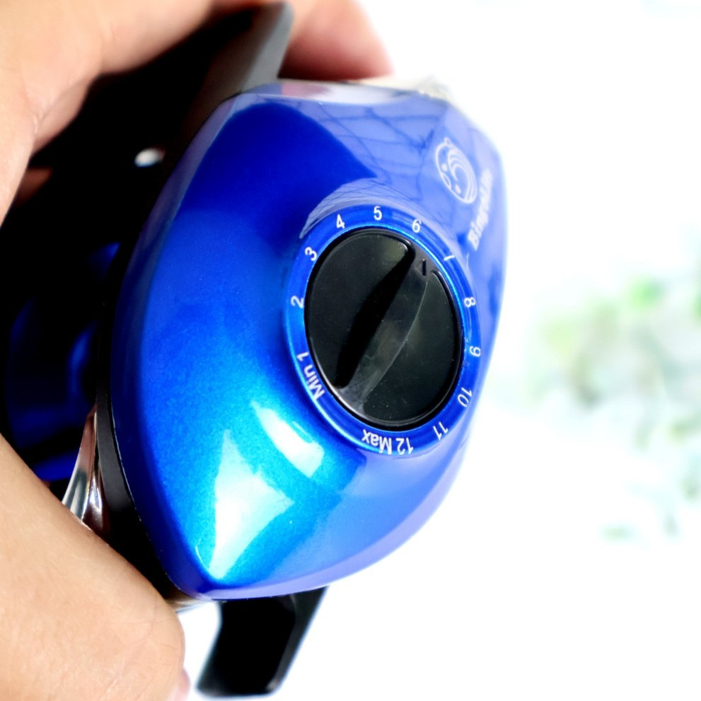 Bingolife Reel Baitcast Biru 8.1:1 Rem Magnet Umpan Mikro Laut