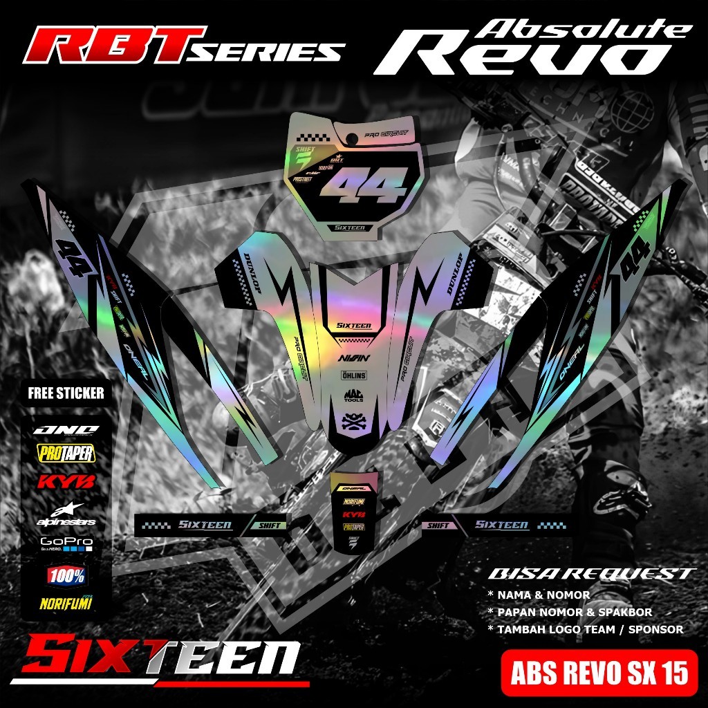 Sticker Rbt/gtx Revo Absolute Stiker Striping Motor Rbt Bebek Modif Terbaru