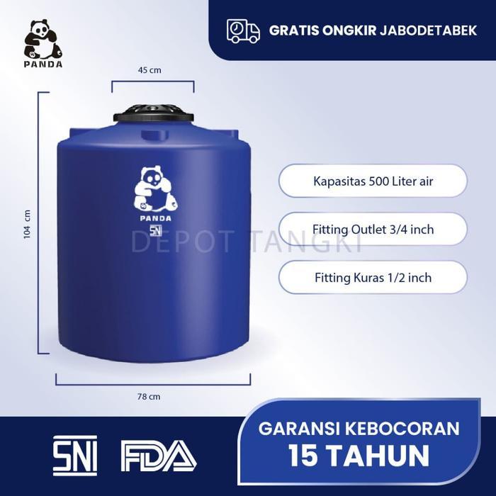 NEW Tangki Air Toren Air Tandon Air Panda 500 liter, 650 liter, 1000 liter, 1500 liter, 2000 liter -