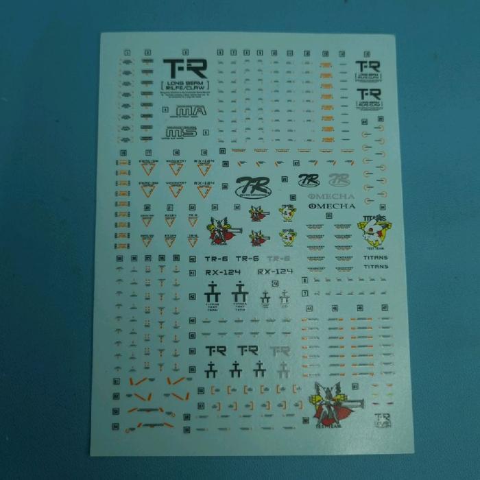 XFS HG HGUC 1/144 TR-6 Fighter Wondwart/Woundwort Psycho Blade Custom Water Slide Decal