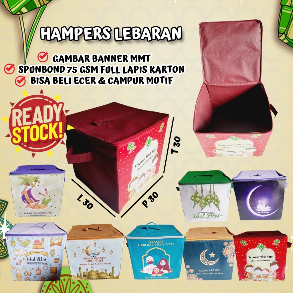 Kotak Tas box Parcel Hampers Lebaran Idul Fitri Unik muat Sembako