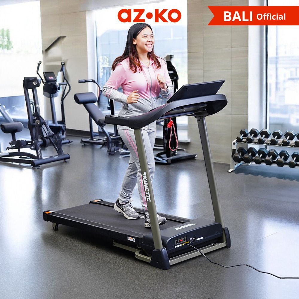 AZKO Kinetic Motorized Smart Treadmill 1.25 Hp 12p Alat Fitnes Olahraga Lari Peralatan Fitness Perle