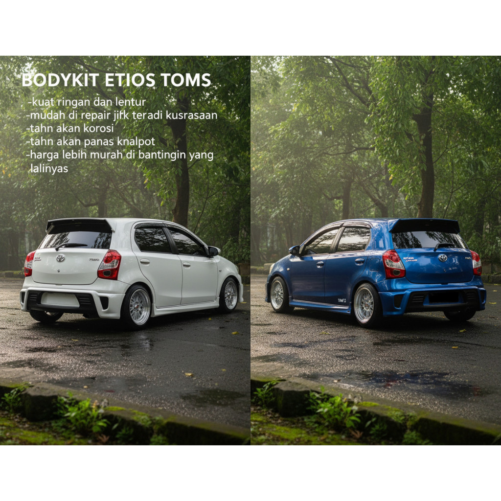 cicilan 0% bodykit Etios toms BODY KIT TOYOTA ETIOS body kit etios