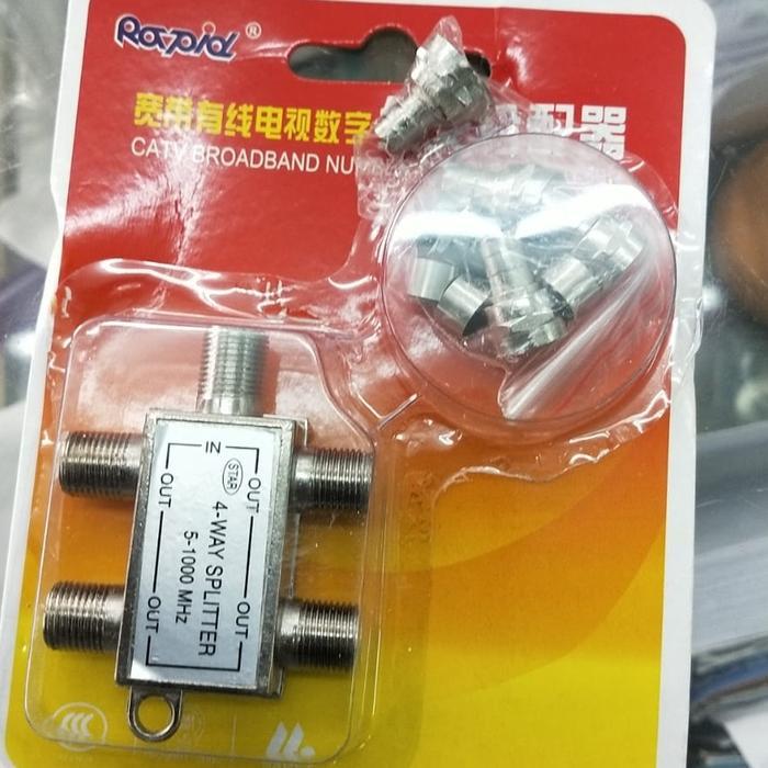 sukasuka market Splitter Antena TV 4 way