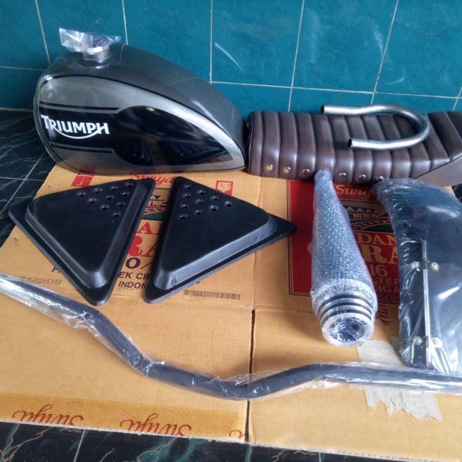 [GM] PAKET KOMPLIT MURAH JAPSTYLE UNIVERSAL MEGAPRO BYSON TIGER SCORPIO Paket Tangki Motor