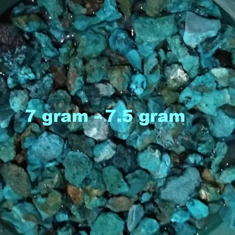 batu bacan doko campur palamea 7gr - 7.5gr asli natural dominan BIRU , batu yang dikirim secara rand