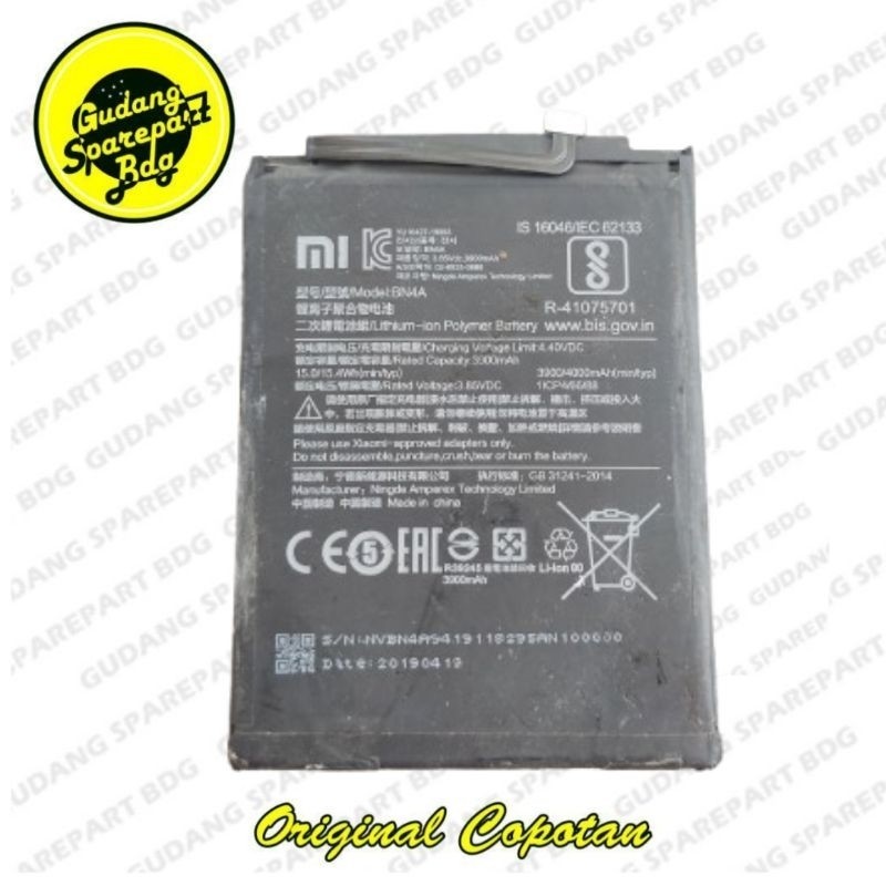 Baterai Batre Battery untuk Redmi Note 7 BN4A Original Copotan.