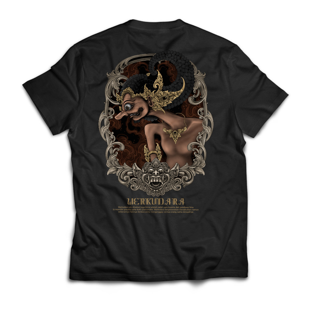 COD Paramesti Kaos Kos Jawa Werkudara Budaya Wayang Distro Pria Jawa Big Size Oversize Jumbo Pria le