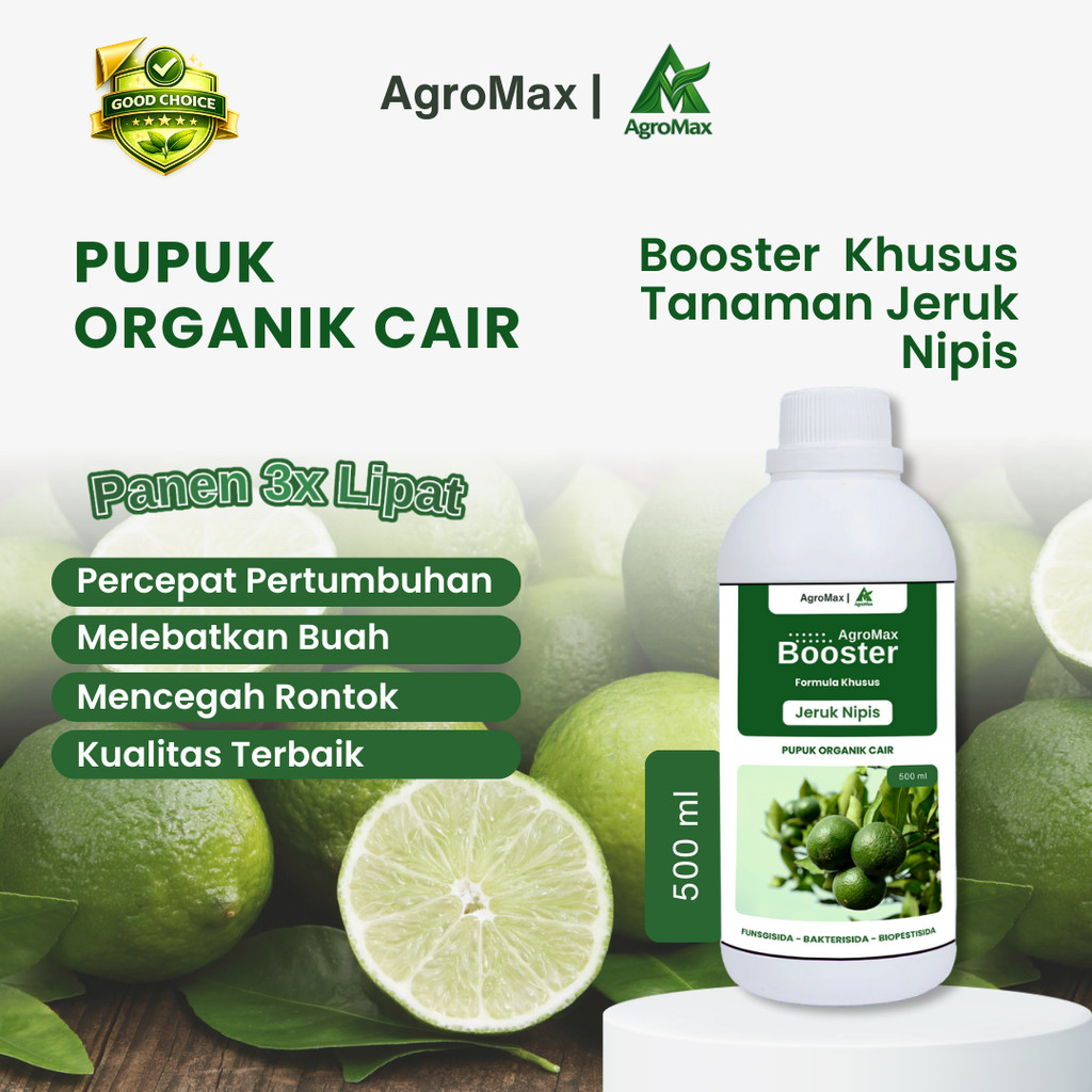 AGROMAX - Pupuk Jeruk Nipis / Pupuk Buah Jeruk Nipis / Pupuk Cair Buah Pelebat Tanaman Buah Jeruk Ni