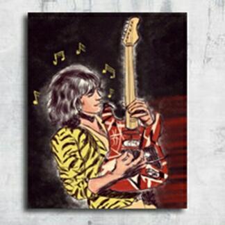 Big Salle  Poster Dinding Van Halen Art