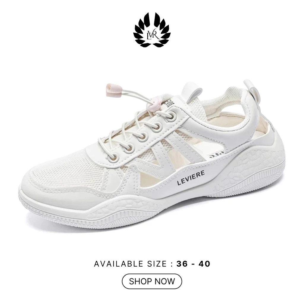 EVR Jisoo Sepatu Sneakers Wanita Putih Trendy Premium LV0462