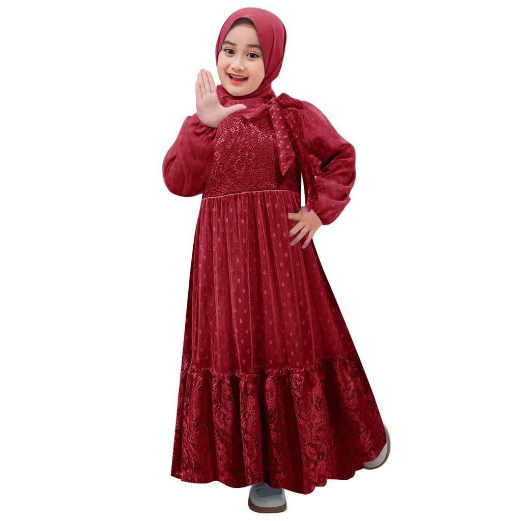 gamis anak perempuan Bellvani / gamis anak lebaran / gamis anak model terbaru 2024