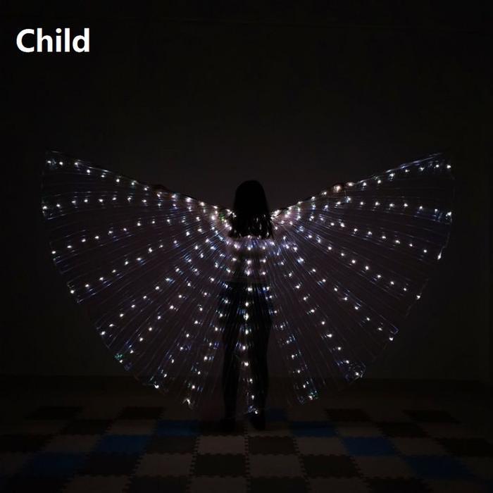 Sayap Kerub Belly Dance Led Kostum Sayap Malaikat Kostum Sayap - Anak