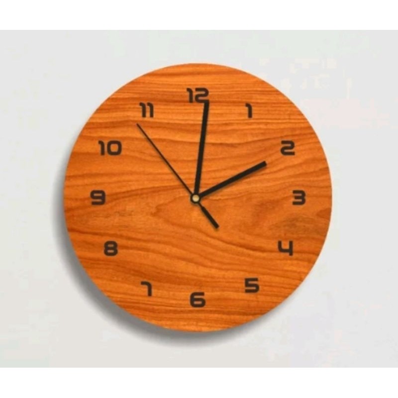 Jam dinding bulat / Jam dinding kayu / Jam dinding mewah