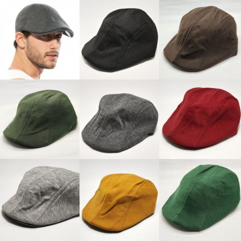 COD flat cap hat kaos / topi kodok  kaos / topi copet / topi pelukis /topi sutradara/ topi pria wani