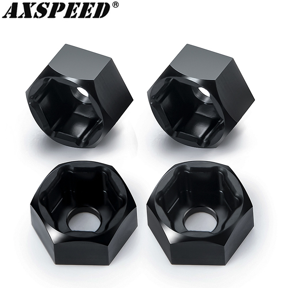 AXSPEED Aluminum Alloy 5mm to 7mm Hex Wheel Hub Adapter Conversion for WPL D12 1/10 SCX24 Wheels on 