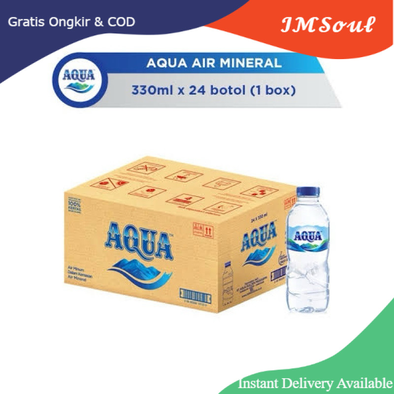 I'M Soul aqua botol 330ml/aqua kemasan 330ml/air aqua 330ml/aqua 330ml