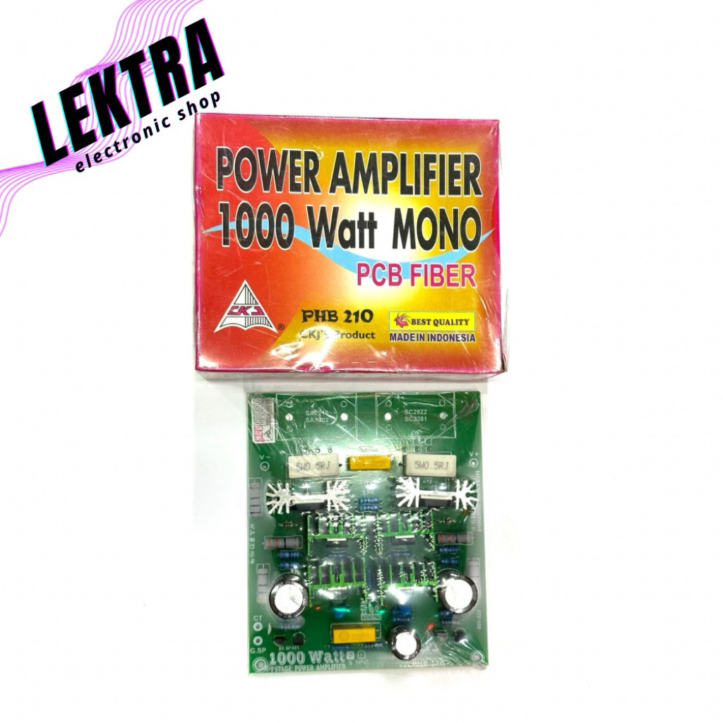 Kit PHB 210 Power Amplifier 1000 watt Mono PCB Fiber CKJ Ampli 1000w w