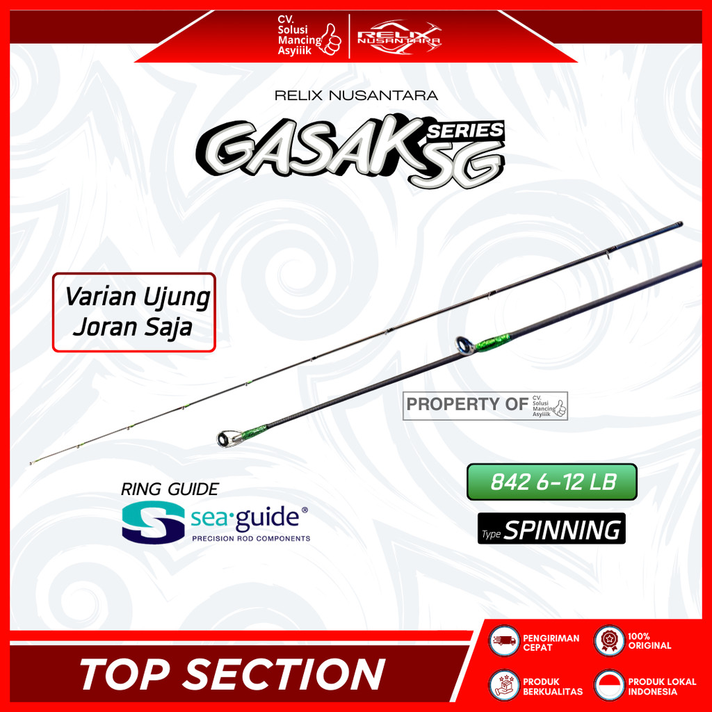 TOP SECTION RELIX NUSANTARA GASAK | 842 | RING GUIDE SEAGUIDE | HANYA UJUNG SAJA