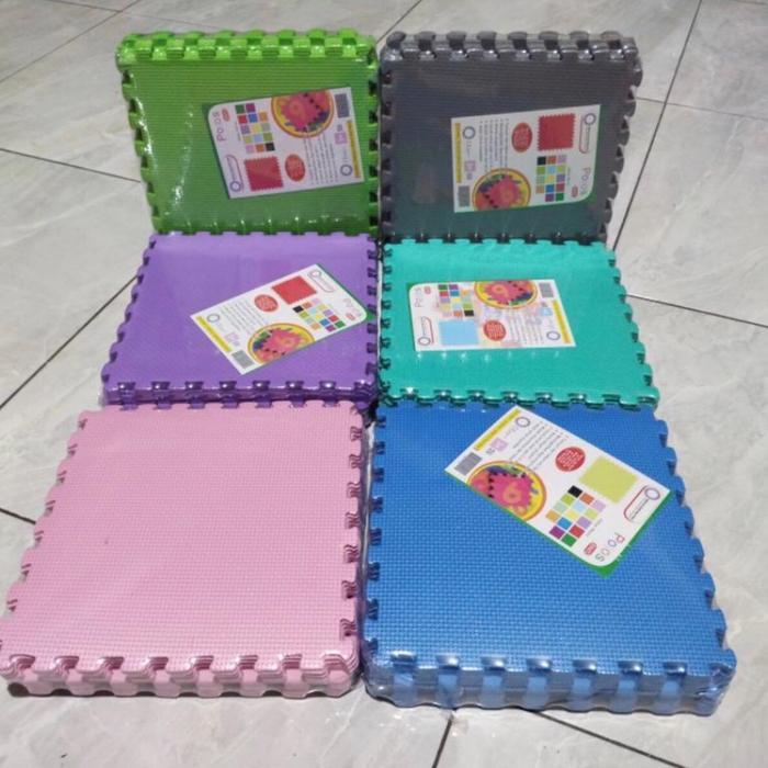 Mam's Baby Care EVAMAT Matras Puzzle Ukuran 25x25 cm tebal 0,5 cm isi 10 pcs / Alas bermain anak / p